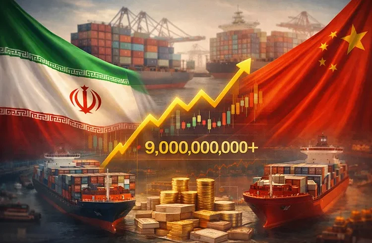 رشد ۳ درصدی صادرات ایران به چین در نوامبر؛ تجارت دوجانبه از ۹ میلیارد دلار عبور کرد