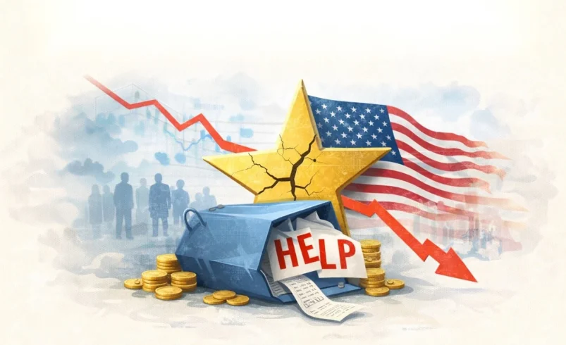 اینفوگرافیک افت اعتماد مصرف‌کننده آمریکا در ۲۰۲۵؛ روند شاخص کنفرانس‌بورد
