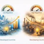 معرفی مقاله سطح بهینه تنظیم‌گری برای رشد صنعتی؛ رابطه غیرخطی و تفاوت کشورهای توسعه‌یافته و درحال‌توسعه