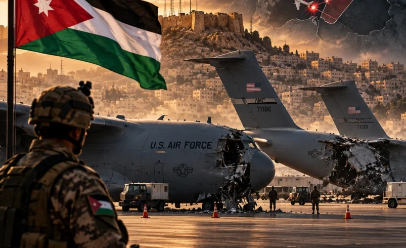 آسیب جنگنده‌های F-15 و هواپیمای A-10 آمریکا در پایگاه موفق‌السلطی اردن پس از حمله ایران