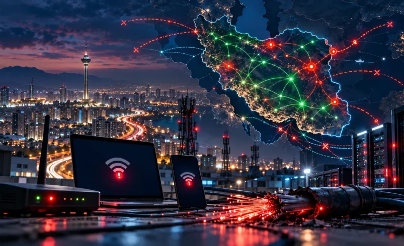 اختلال جدید اینترنت در تهران و گزارش کندی و قطعی اینترنت ۷ مهر ۱۴۰۵