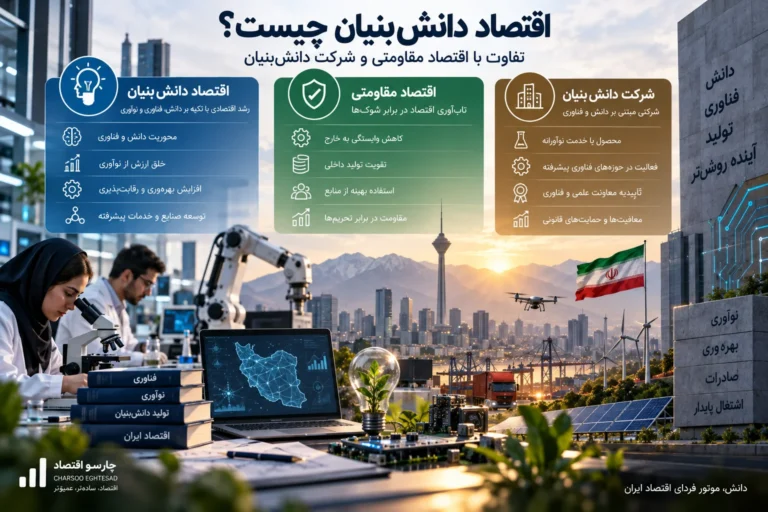 اقتصاد دانش‌بنیان چیست؟ فرق آن با شرکت دانش‌بنیان و اقتصاد مقاومتی
