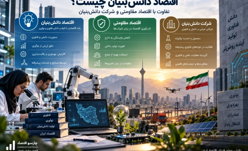 اقتصاد دانش‌بنیان چیست و چه تفاوتی با شرکت دانش‌بنیان و اقتصاد مقاومتی دارد