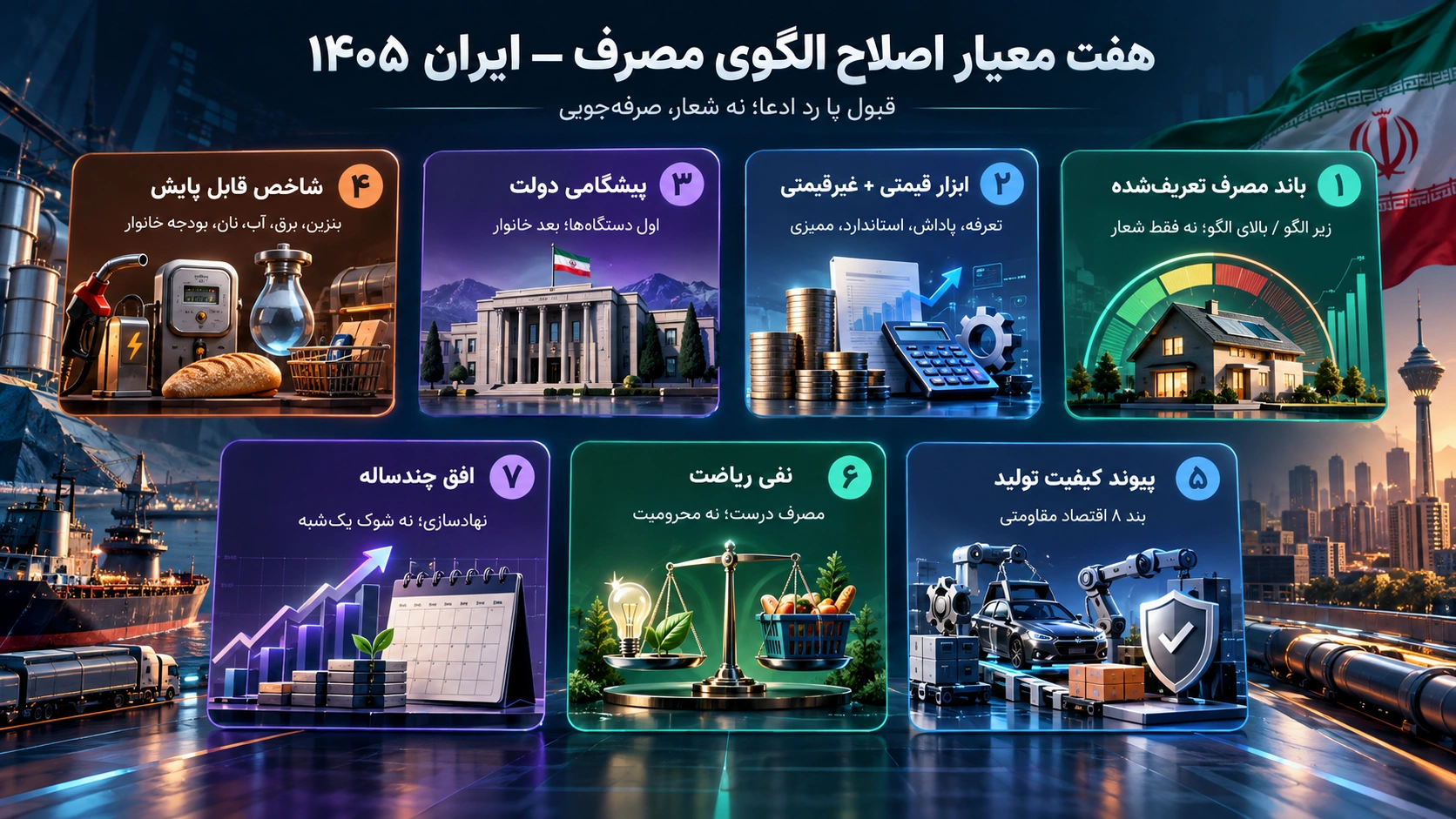 اینفوگرافیک اصلاح الگوی مصرف