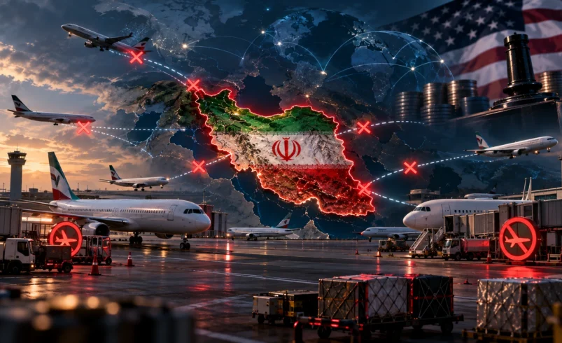 محاصره هوایی ایران توسط امریکا اجرایی شد و هر پرواز خارجی‌ای انجام شود تحت تحریم ایالات متحده قرار خواهد گرفت