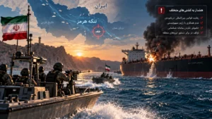 سپاه: نفتکش متخلف در تنگه هرمز هدف قرار گرفت و متوقف شد