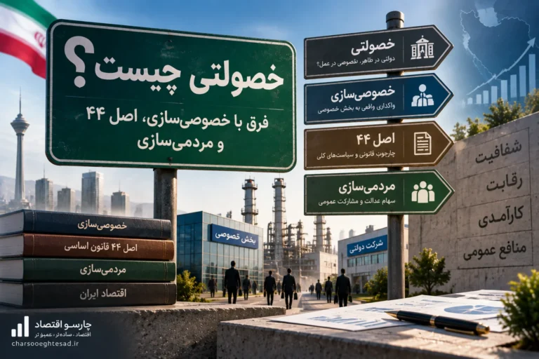 خصولتی چیست؟ خصوصی‌سازی بدون مردم؛ فرق با اصل ۴۴ و مردمی‌سازی