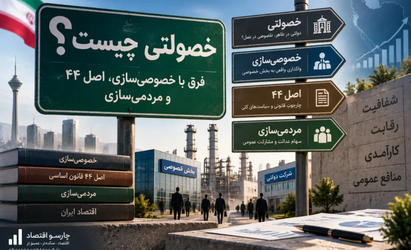 خصولتی چیست؟ خصوصی‌سازی بدون مردم؛ فرق با اصل ۴۴ و مردمی‌سازی