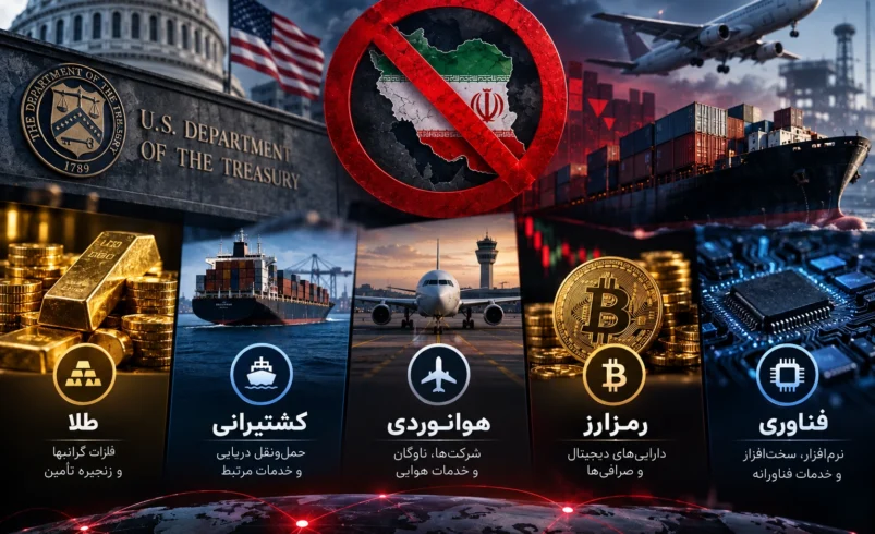 عملیات طرد اقتصادی چه کرد؟ پنج بخش طلا، کشتیرانی، هوانوردی، رمزارز و فناوری زیر فشار - تحلیل اقتصادی - چارسو اقتصاد عملیات طرد اقتصادی آمریکا و پنج بخش طلا، کشتیرانی، هوانوردی، رمزارز و فناوری ایران