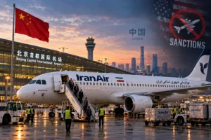 تهدید آمریکا پروازهای ایران را متوقف کرد؟ هواپیمای ماهان امروز در چین فرود آمد