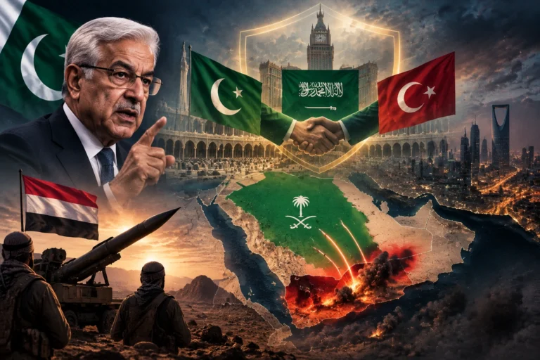 خواجه آصف: با سرایت جنگ یمن به عربستان، پیمان دفاعی مکه فعال می‌شود