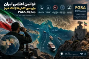 قوانین اعلامی ایران برای عبور از تنگه هرمز؛ از PGSA و مهلت ۴۸ ساعته تا پنجره ۶۰ روزه رایگان