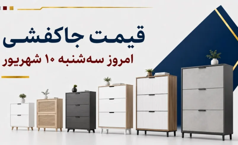 قیمت جاکفشی امروز سه‌شنبه ۱۰ شهریور ۱۴۰۵ + جدول مدل‌های ساده، داشبوردی و نشیمن‌دار