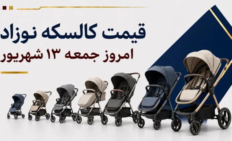 قیمت کالسکه نوزاد امروز جمعه ۱۳ شهریور ۱۴۰۵ + جدول مدل‌های مسافرتی، دوقلو و ست کالسکه و کریر