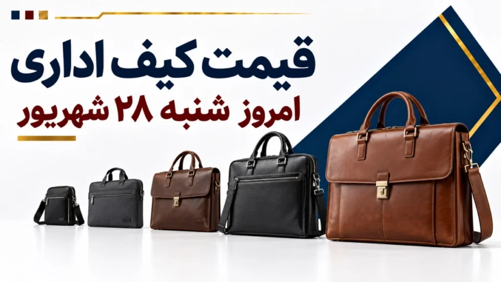 قیمت کیف اداری امروز شنبه ۲۸ شهریور ۱۴۰۵ + جدول مدل‌های اقتصادی، لپ‌تاپی و چرمی