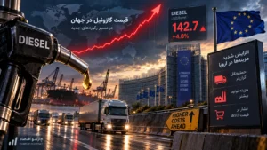 قیمت گازوئیل اروپا رکورد زد؛ هر باک ۳۰ یورو گران‌تر، روزانه ۲۰۳ میلیون یورو هزینه اضافه