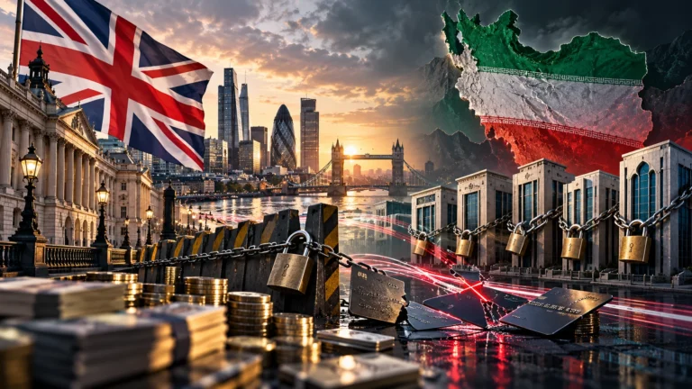 انگلیس محدودیت ۵ بانک ایرانی را تشدید کرد؛ درخواست مجوزها از این پس رد می‌شود