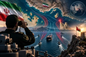 بندر خصب عمان و موقعیت آن در تنگه هرمز پس از اعلام نقطه پایان مصونیت شناورهای متخلف از سوی نیروی دریایی سپاه