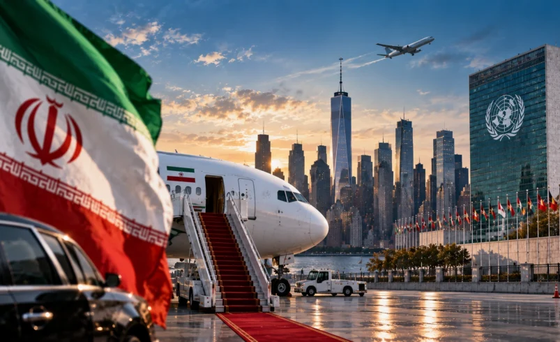 پزشکیان راهی نیویورک شد؛ فردا در سازمان ملل چه برنامهای دارد؟ - تحلیل اقتصادی - چارسو اقتصاد مسعود پزشکیان هنگام عزیمت به نیویورک برای مجمع عمومی سازمان ملل در ۳۱ شهریور ۱۴۰۵