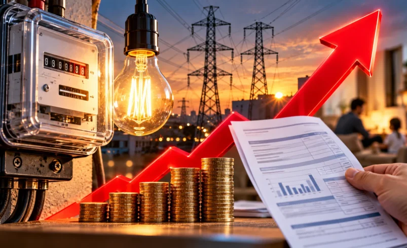 کنتور برق، لامپ روشن، قبض و نمودار افزایش قیمت؛ تغییر سقف قیمت برق عمده‌فروشی از اول آبان ۱۴۰۵
