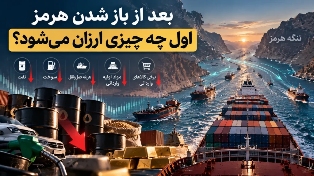 بعد از بازگشایی تنگه هرمز چه چیزی زودتر ارزان می‌شود؟ جدول ۹ بازار