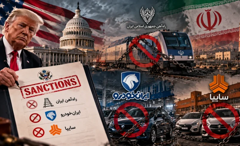تحریم جدید آمریکا علیه ایران؛ ایران‌خودرو، سایپا و راه‌آهن تحریم شدند