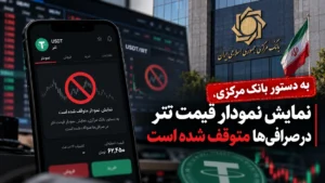 محدودیت تازه بانک مرکزی برای تتر؛ معاملات شبانه و نمایش نمودار قیمت متوقف شد