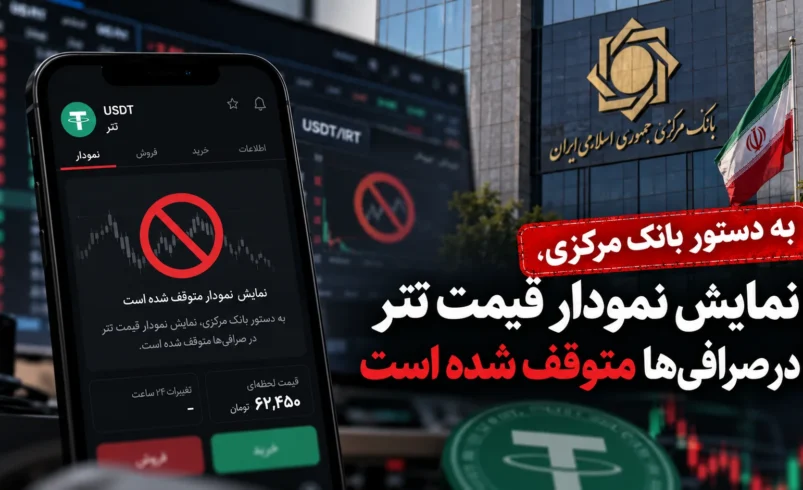 محدودیت تازه بانک مرکزی برای تتر؛ معاملات شبانه و نمایش نمودار قیمت متوقف شد