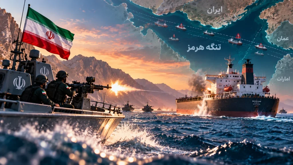 انفجار نفتکش حامل ۲ میلیون بشکه نفت در تنگه هرمز؛ سپاه چه اعلام کرد؟