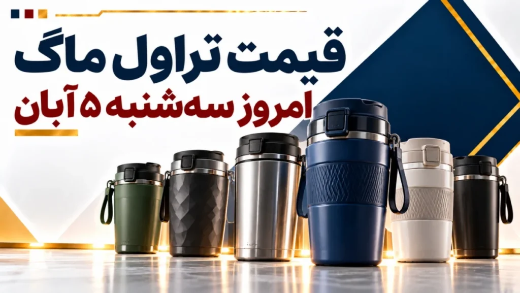 قیمت تراول ماگ امروز سه‌شنبه ۵ آبان ۱۴۰۵ + جدول مدل‌های اقتصادی، سفری و برندهای خارجی