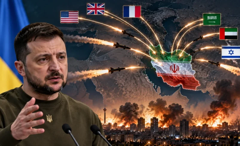 موشک رهگیر پدافند هوایی در گزارش اظهارات زلنسکی درباره جنگ ایران