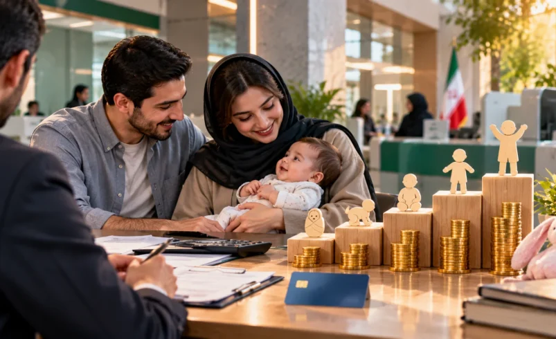 وام فرزندآوری ۱۴۰۵؛ مبلغ ۴۴ تا ۲۲۰ میلیون تومان و شرایط ثبت‌نام بانک مرکزی
