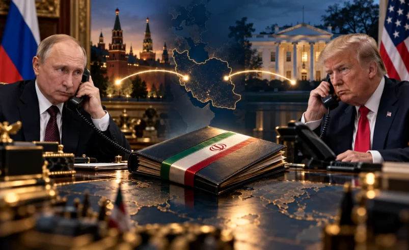 ولادیمیر پوتین و انتقال موضع ایران درباره پایان جنگ به دونالد ترامپ با هماهنگی مسعود پزشکیان
