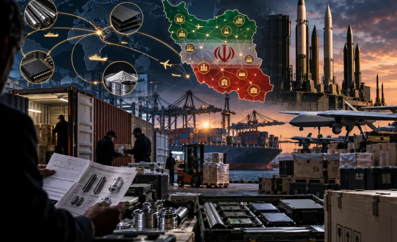 تصویر مفهومی گزارش رویترز درباره شبکه ۵ هزار نهاد مرتبط با واردات نظامی ایران